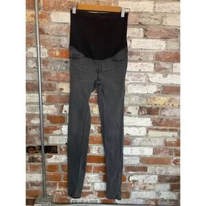 H&M  Black Faded Skinny Maternity Jeans Size 4